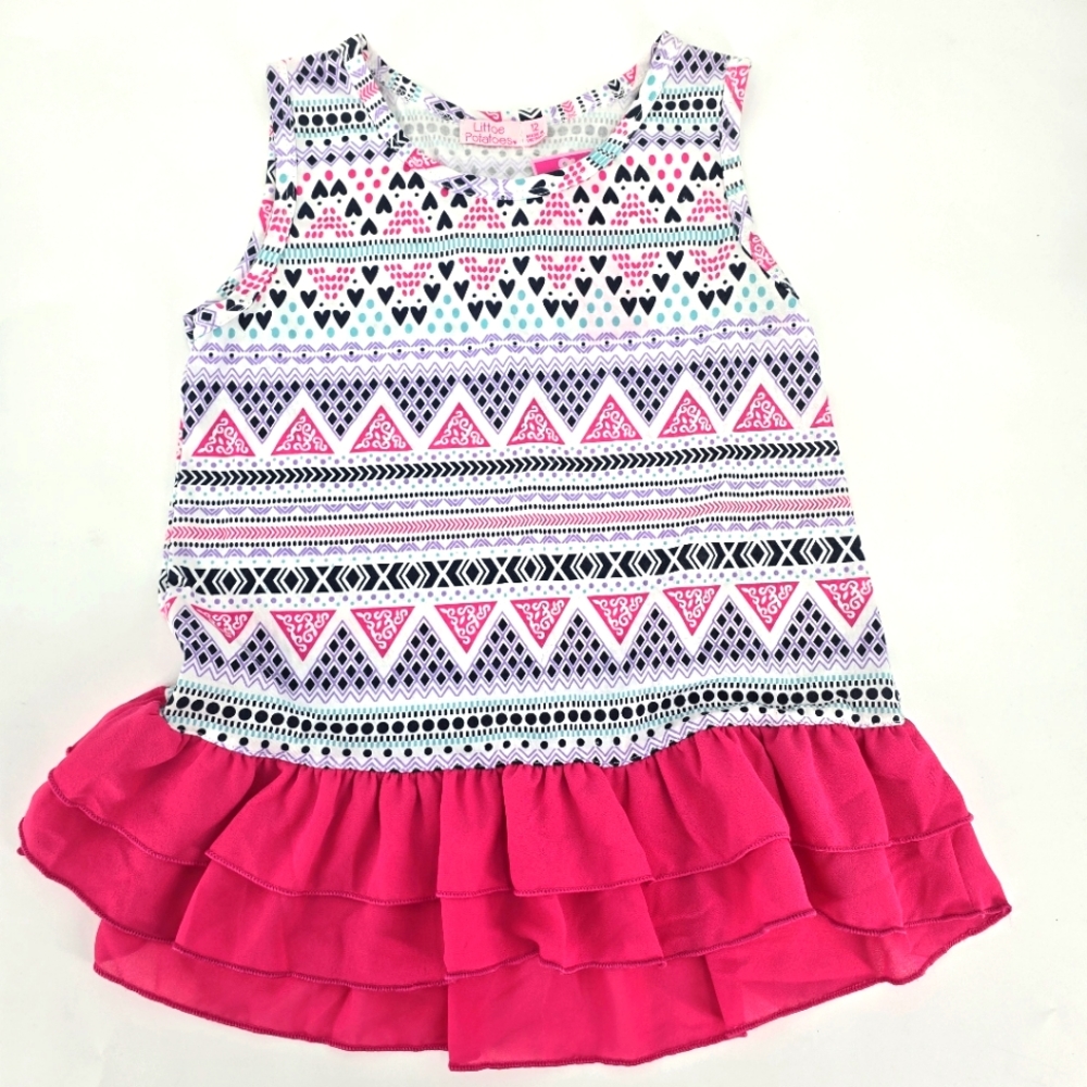 Little Potato Girl Sleeveless Top Size 12